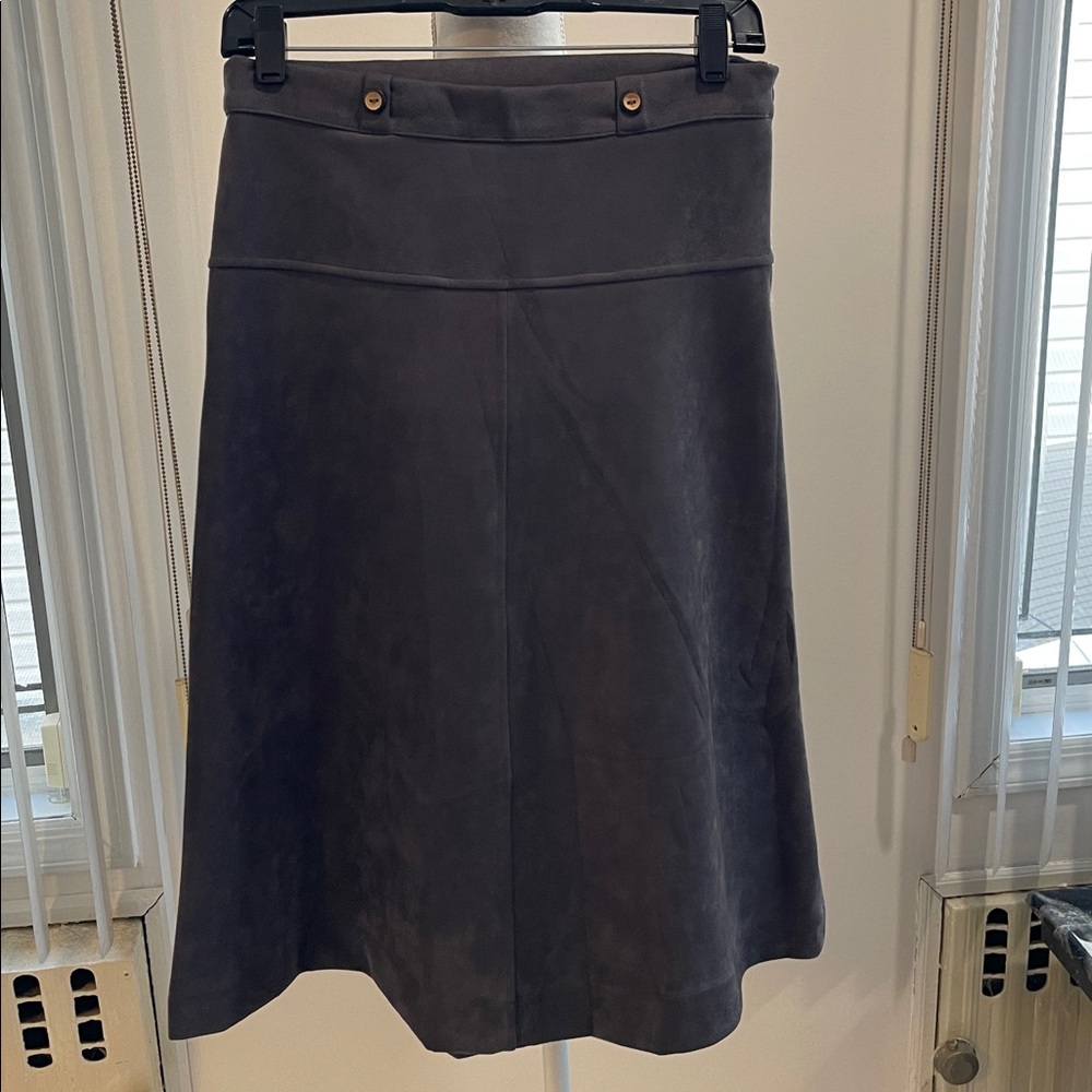 Kidichic Elegant faux suede Gray Skirt for girls size 18 excellent condition